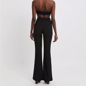 BOA Wide Leg Suit Trousers, Black